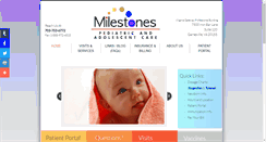 Desktop Screenshot of milestoneskids.com