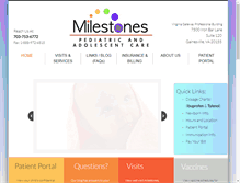 Tablet Screenshot of milestoneskids.com
